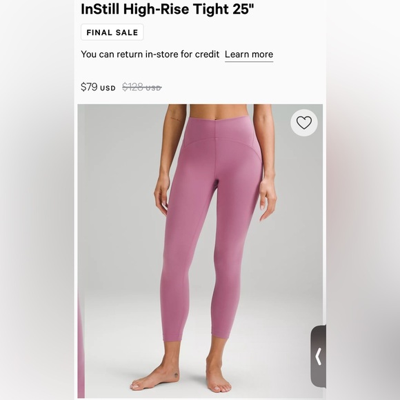Lululemon Instill High Rise Tights - Picture 10 of 10